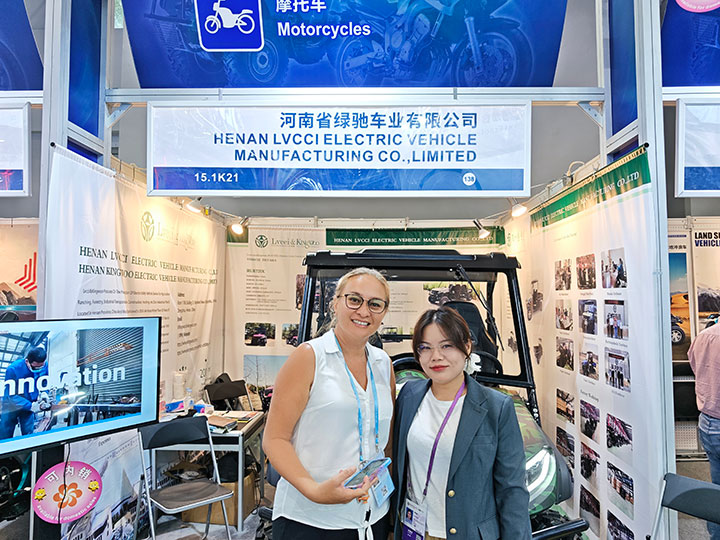 泰油谷集团绿驰新能源UTV车亮相第138届广交会